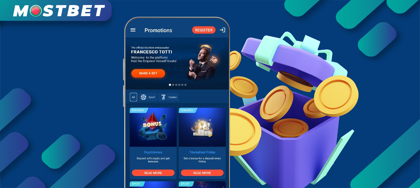 Exciting bonuses await new users of the Mostbet mobile app.