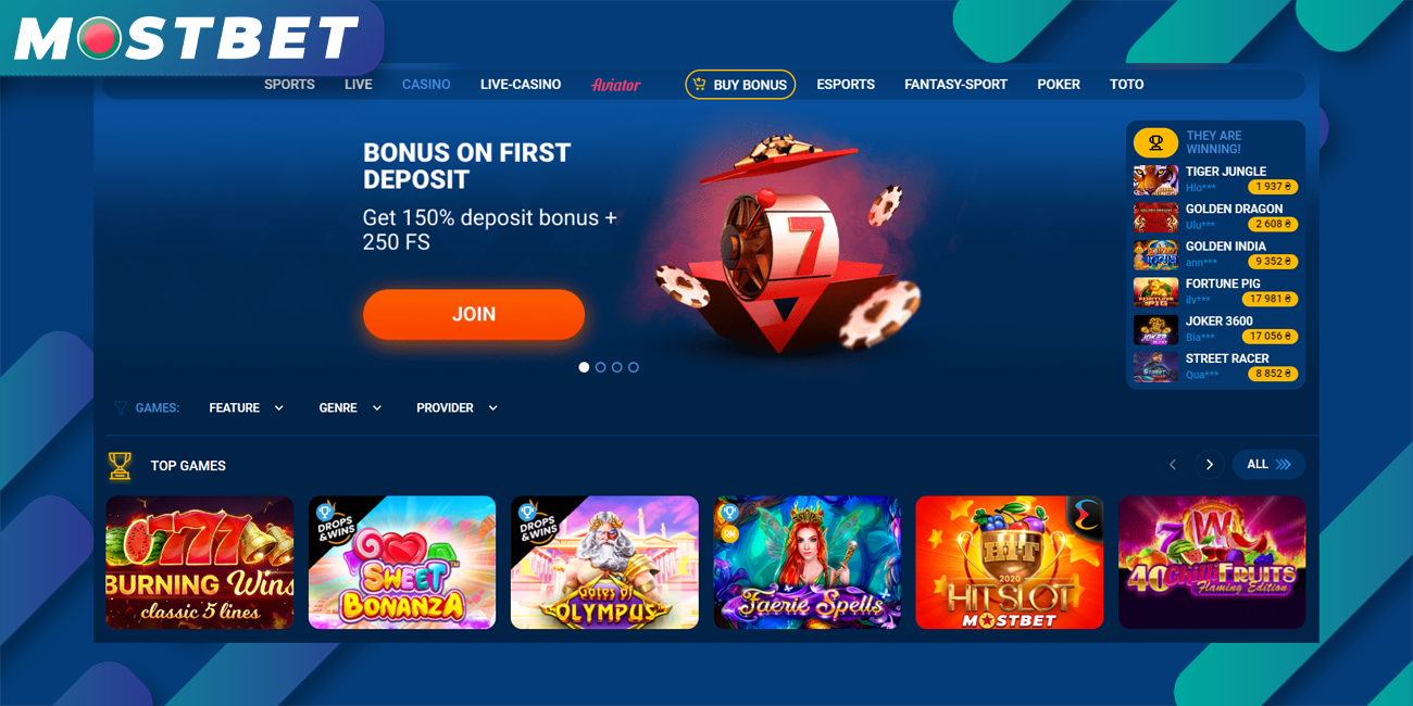 Discover the most favored games at Mostbet Casino in Bangladesh