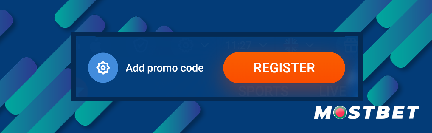 Click the button to confirm your registration at Mostbet.