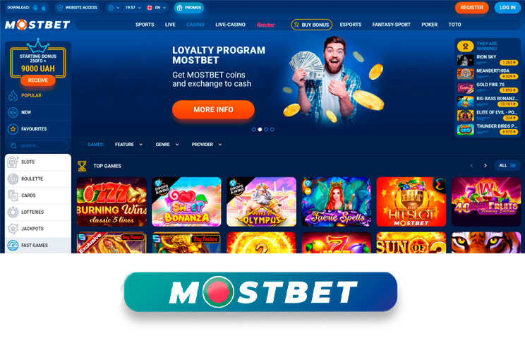 Experience the thrill of Mostbet Casino through our website or mobile app�just sign up and you�re ready to go!